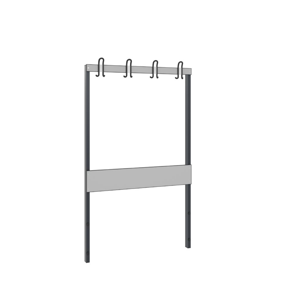 Produktbild C+P Rückenlehne für Feuchtraummöbel schwarzgrau grau 1000 x 1650 mm