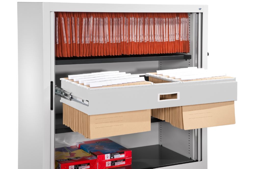 Produktbild C+P Hängerahmen für Hängehefter für Mappen lichtgrau 121 x 837 x 355 mm