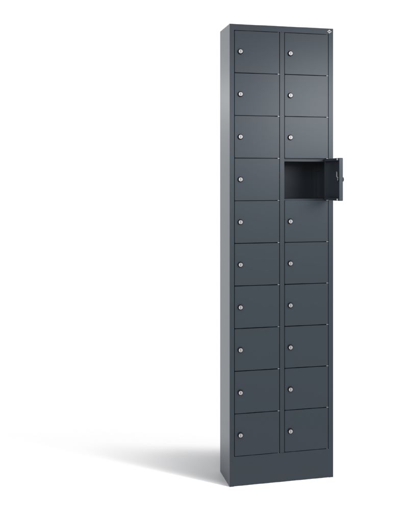 Produktbild C+P Kleingefachschrank 20 Fächer 1950 x 460 x 200 mm in anthrazit bild 2