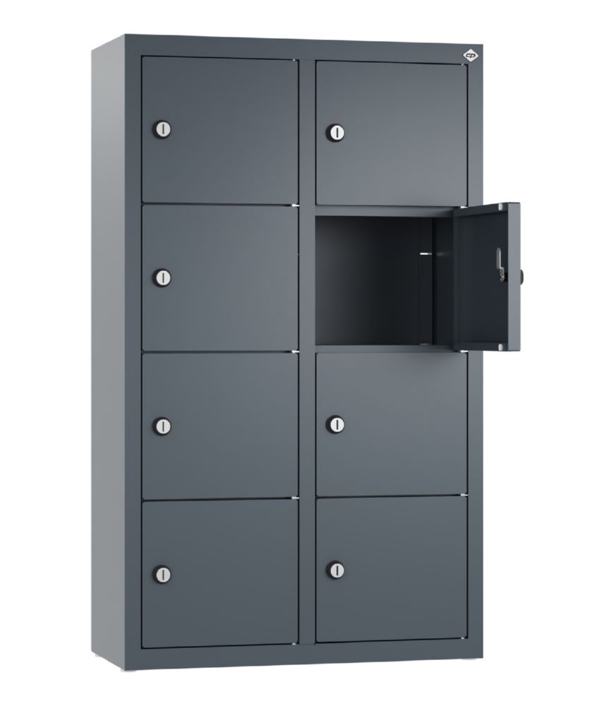 Produktbild C+P Kleingefachschrank mit 8 Fächer in dunkelgrau 460 x 200 x 770 mm bild 2