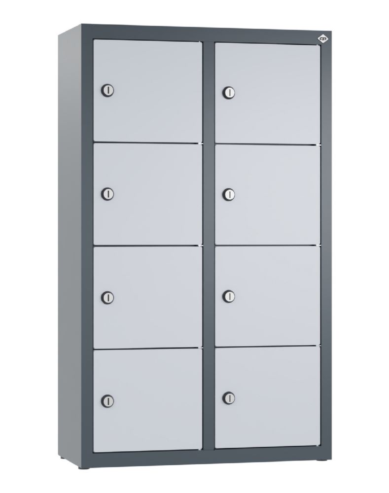 Produktbild C+P Kleingefachschrank 8 Fächer in weißalu 460 x 200 x 770 mm bild 1