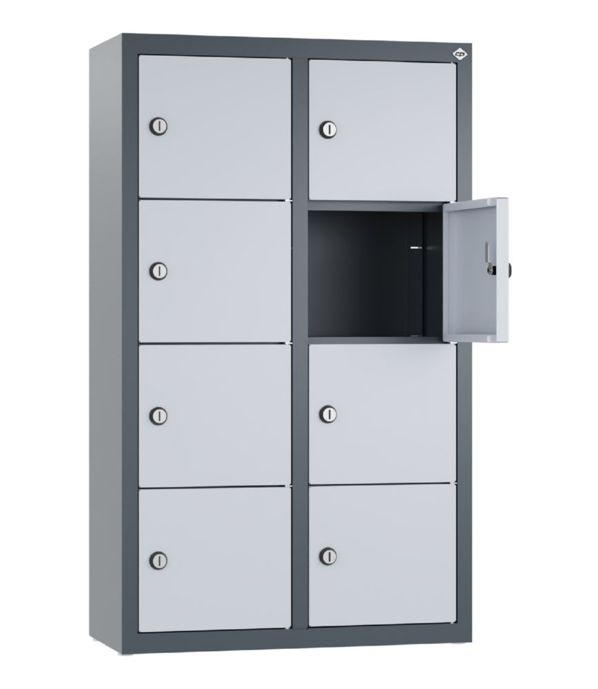 Produktbild C+P Kleingefachschrank 8 Fächer in weißalu 460 x 200 x 770 mm bild 2