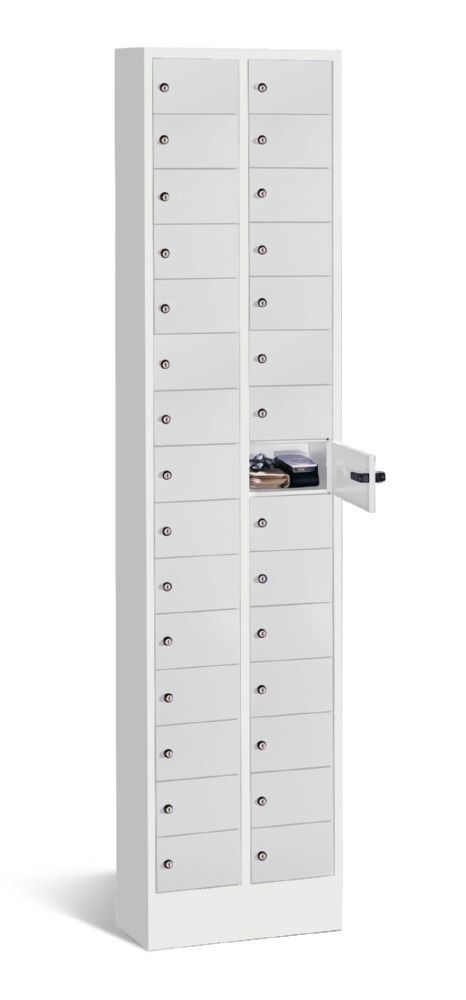 Produktbild C+P Kleingefachschrank Serie 8170 30 Fächer 1950 x 460 x 200 mm lichtgrau bild 2