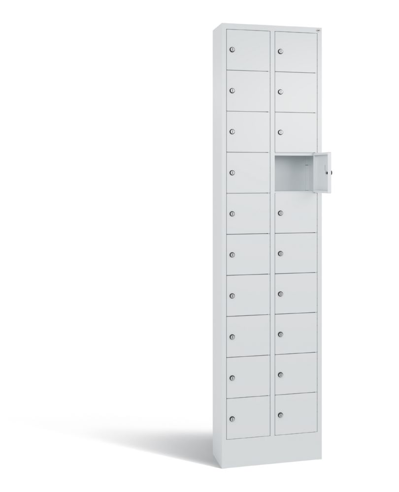 Produktbild C+P Kleingefachschrank 20 Fächer 1950 x 460 x 200 mm lichtgrau bild 2
