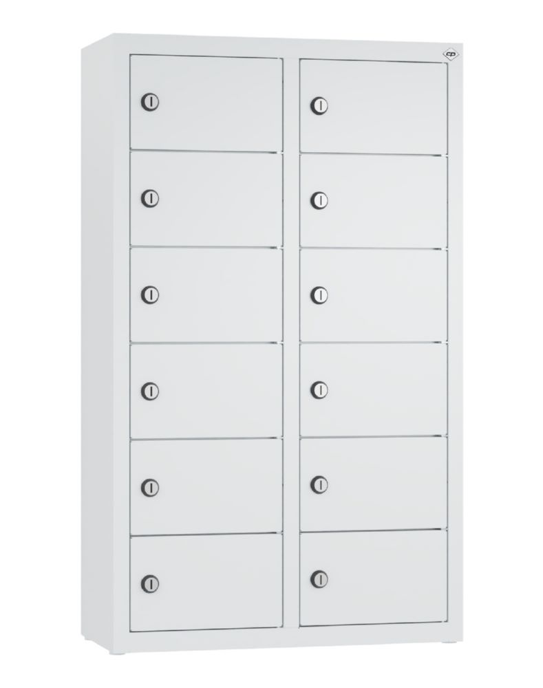 Produktbild C+P Kleingefachschrank 12 kleine Fächer lichtgrau 460 x 200 x 770 mm