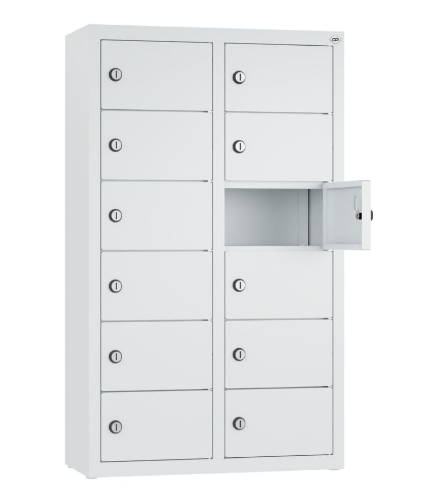 Produktbild C+P Kleingefachschrank 12 kleine Fächer lichtgrau 460 x 200 x 770 mm bild 2