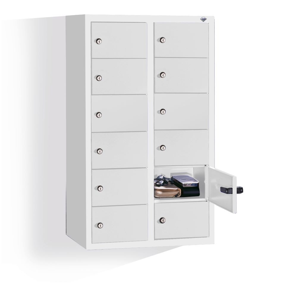 Produktbild C+P Kleingefachschrank 12 kleine Fächer lichtgrau 460 x 200 x 770 mm bild 3