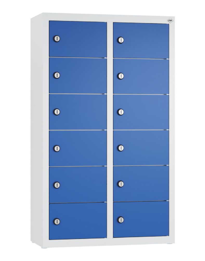 Produktbild C+P Kleingefachschrank 12 kleine Fächer enzianblau 460 x 200 x 770 mm