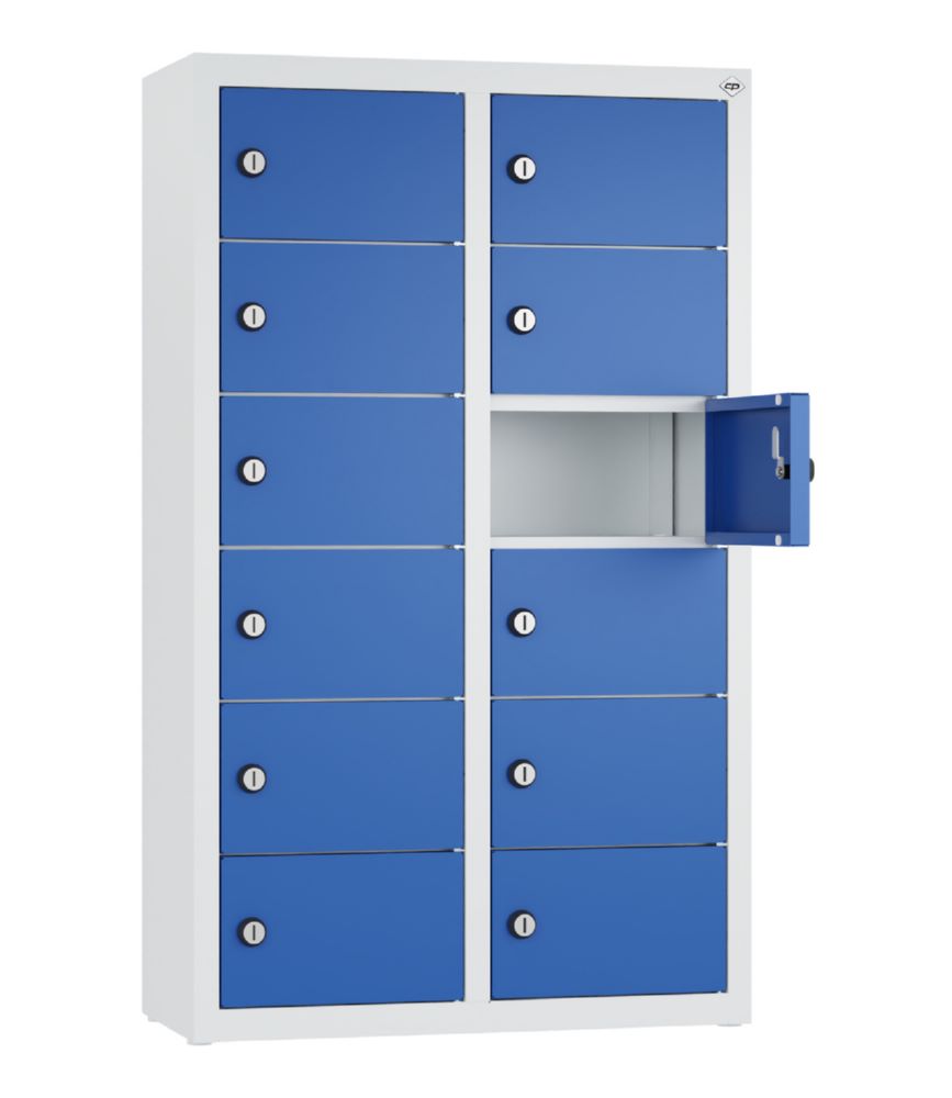 Produktbild C+P Kleingefachschrank 12 kleine Fächer enzianblau 460 x 200 x 770 mm bild 2