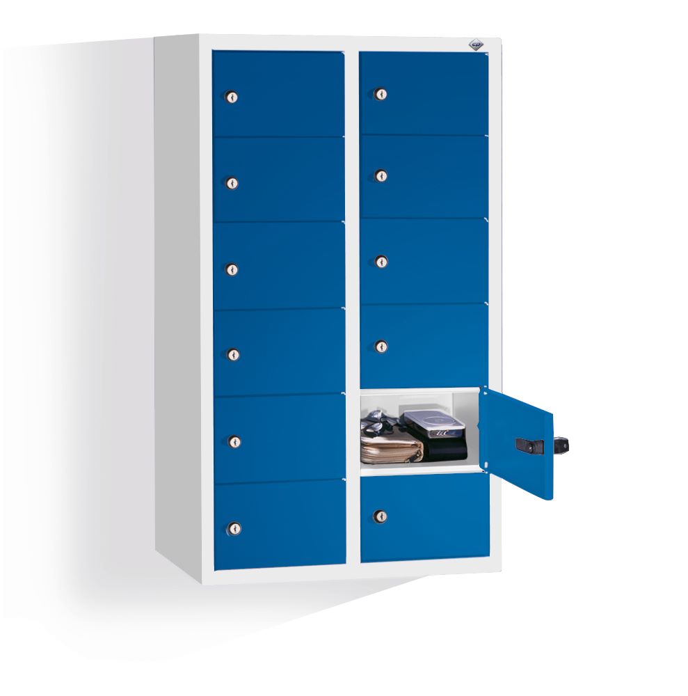Produktbild C+P Kleingefachschrank 12 kleine Fächer enzianblau 460 x 200 x 770 mm bild 3