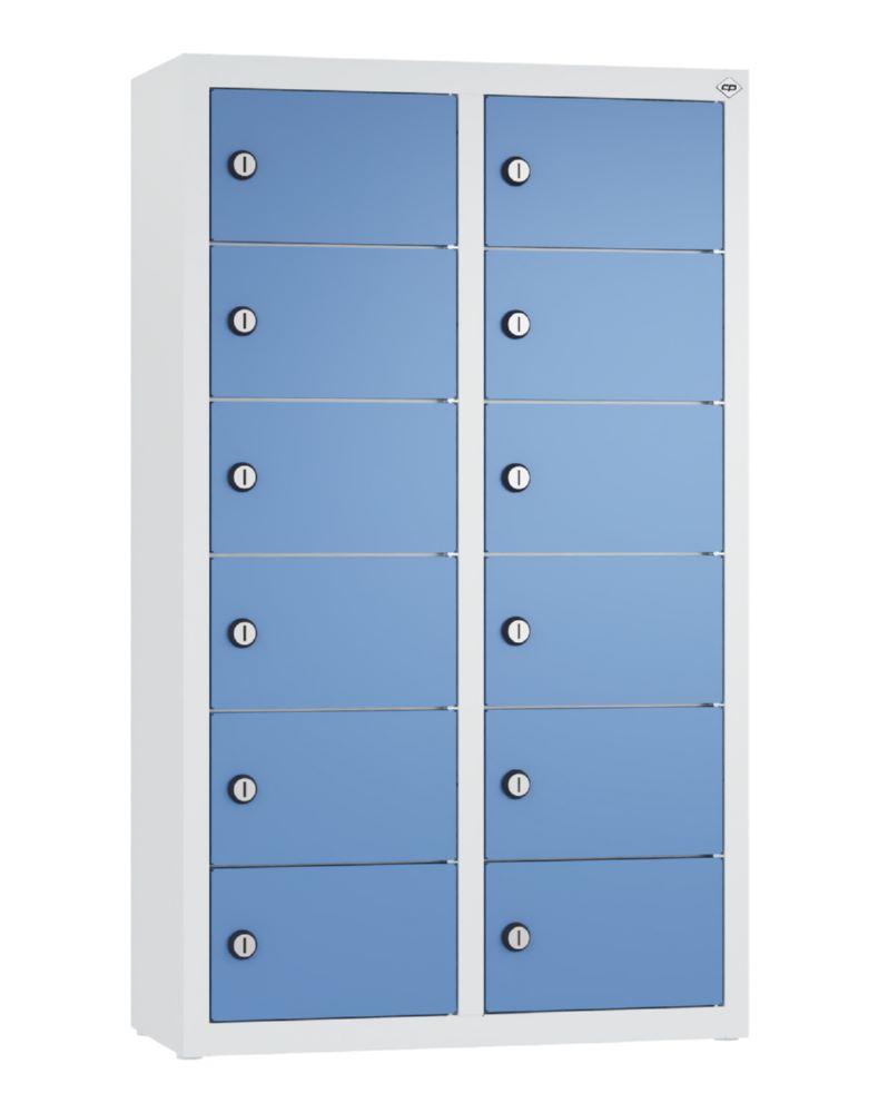 Produktbild C+P Kleingefachschrank 12 kleine Fächer fernblau 460 x 200 x 770 mm