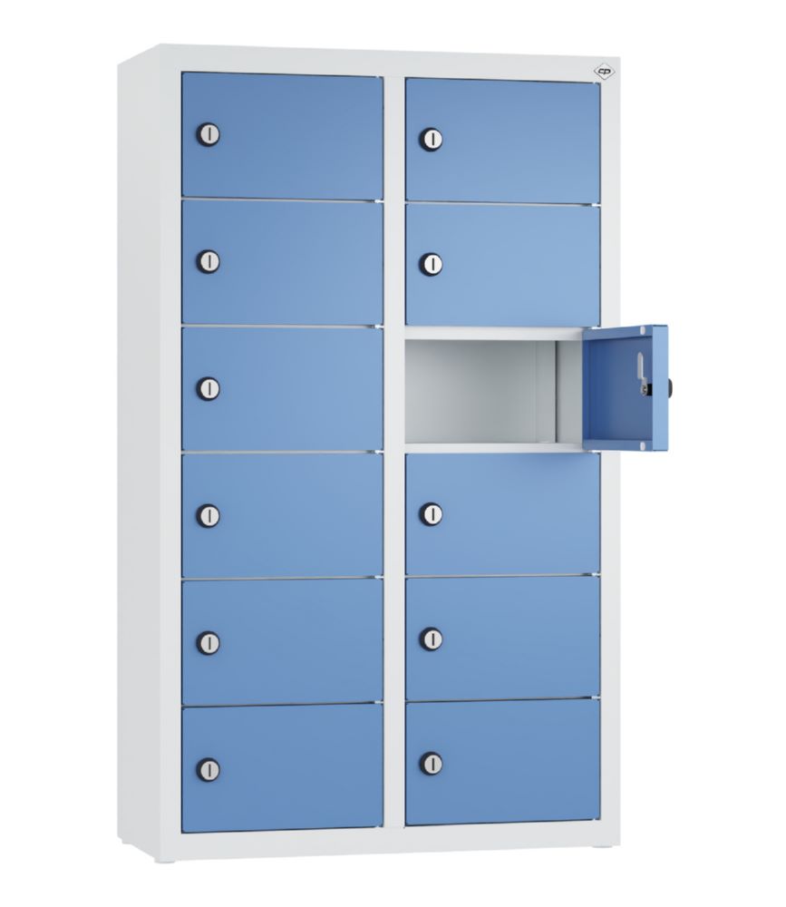 Produktbild C+P Kleingefachschrank 12 kleine Fächer fernblau 460 x 200 x 770 mm bild 2