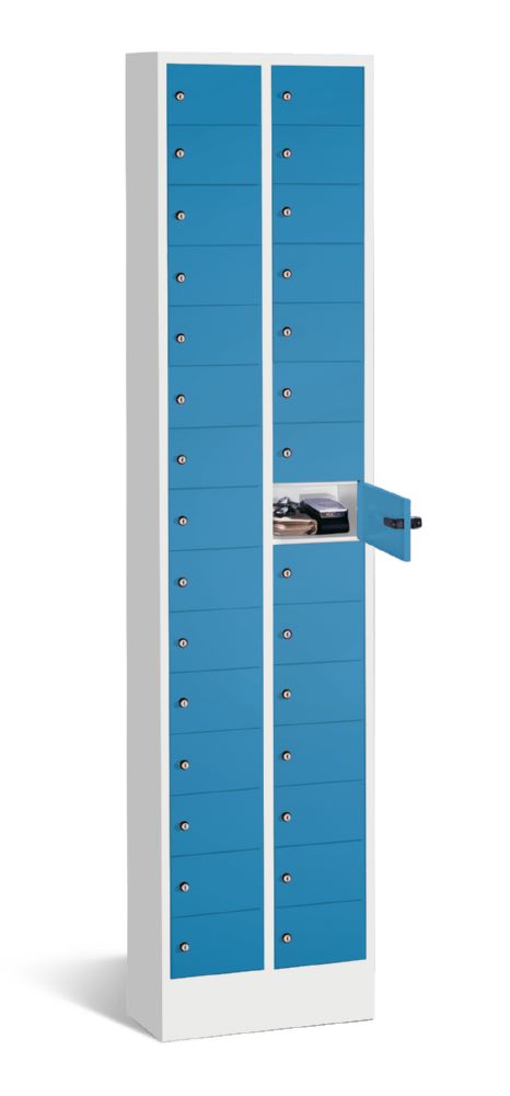 Produktbild C+P Kleingefachschrank Serie 8170 30 Fächer 1950 x 460 x 200 mm lichtgrau lichtblau bild 3