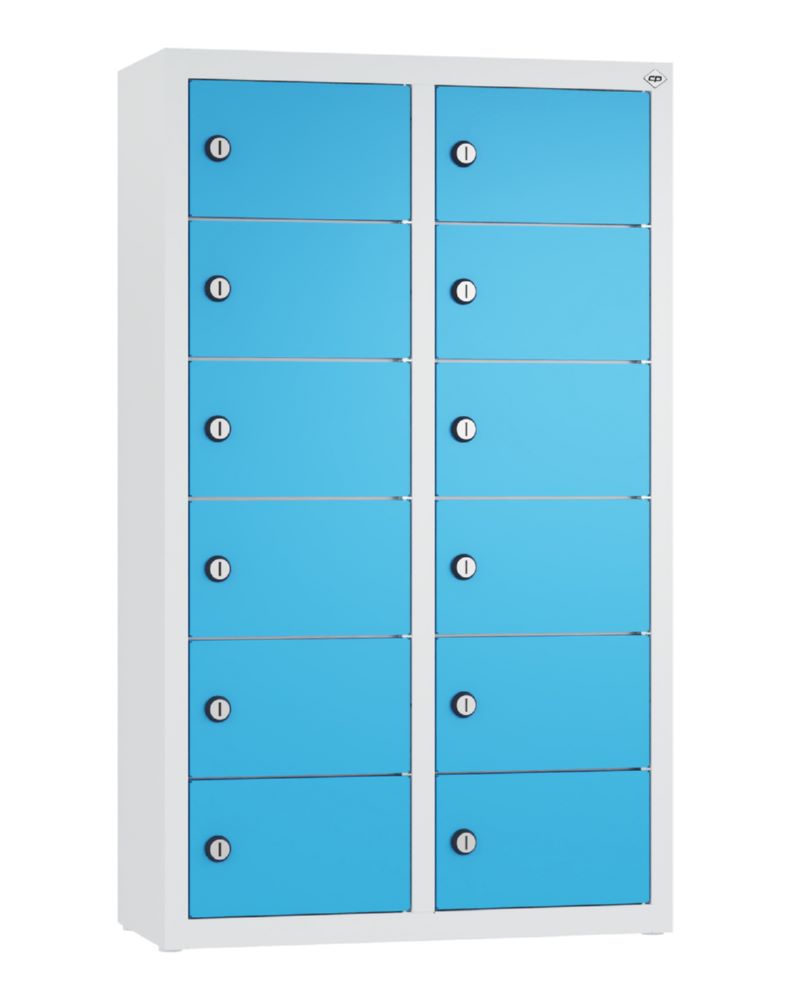 Produktbild C+P Kleingefachschrank 12 kleine Fächer lichtblau 460 x 200 x 770 mm