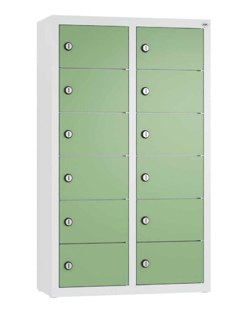 Produktbild C+P Kleingefachschrank 12 kleine Fächer resedagrün 460 x 200 x 770 mm