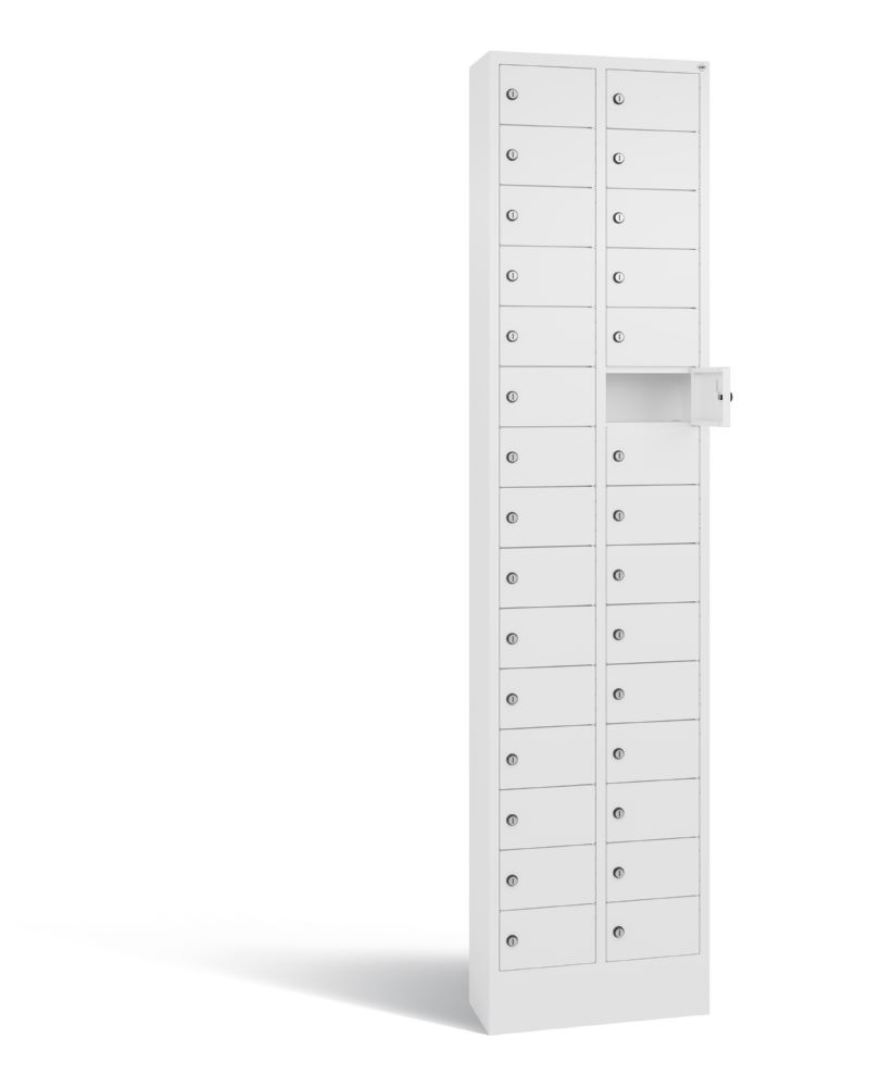 Produktbild C+P Kleingefachschrank Serie 8170 30 Fächer 1950 x 460 x 200 mm in weiß bild 2