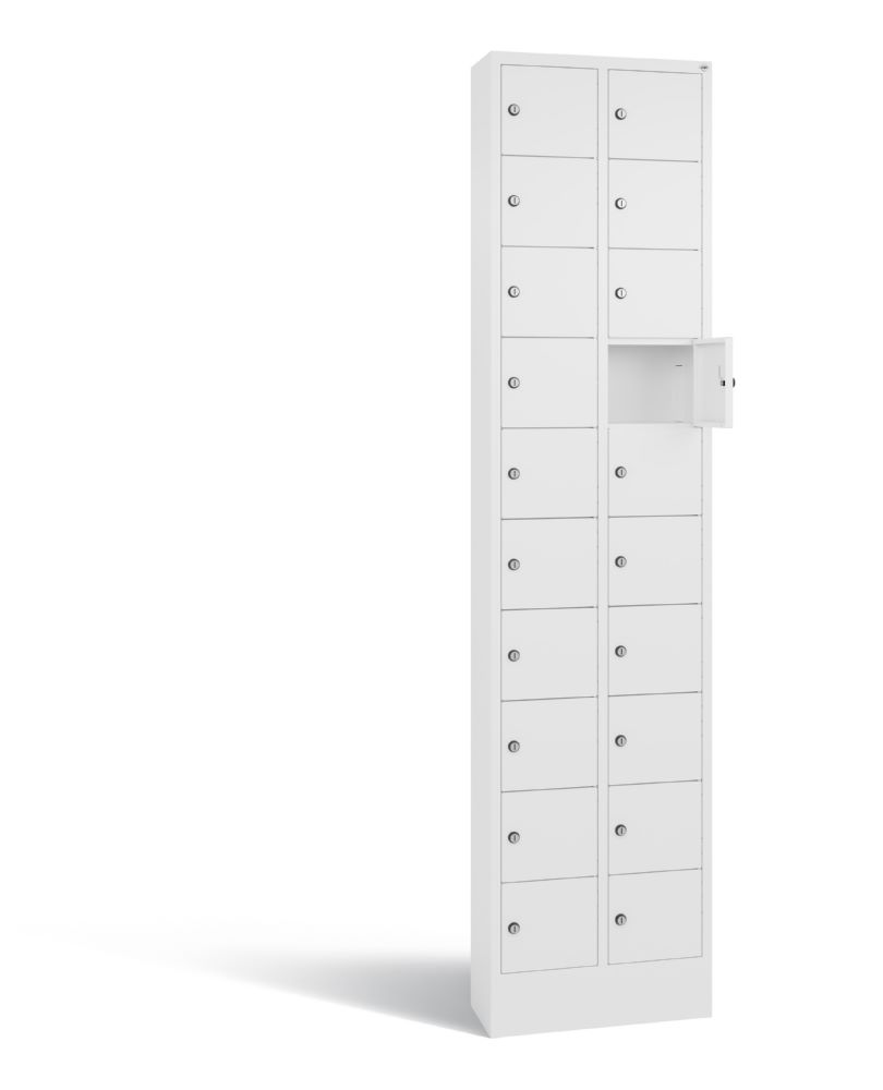 Produktbild C+P Kleingefachschrank 20 Fächer 1950 x 460 x 200 mm in weiß bild 2