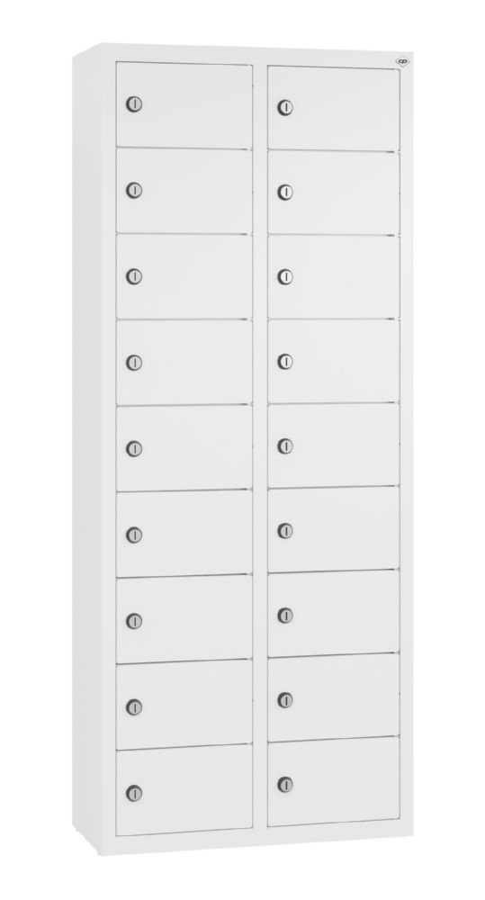 Produktbild C+P Kleingefachschrank 18 Fächer 1130 x 460 x 200 mm in weiß