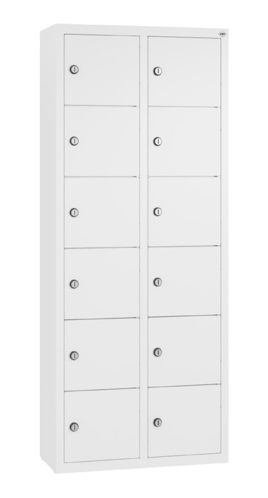 Produktbild C+P Kleingefachschrank 12 Fächer 1130 x 460 x 200 mm in weiß