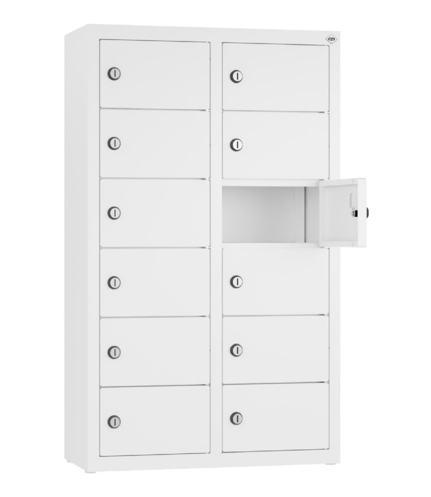 Produktbild C+P Kleingefachschrank 12 Fächer in weiß 460 x 200 x 770 mm bild 2