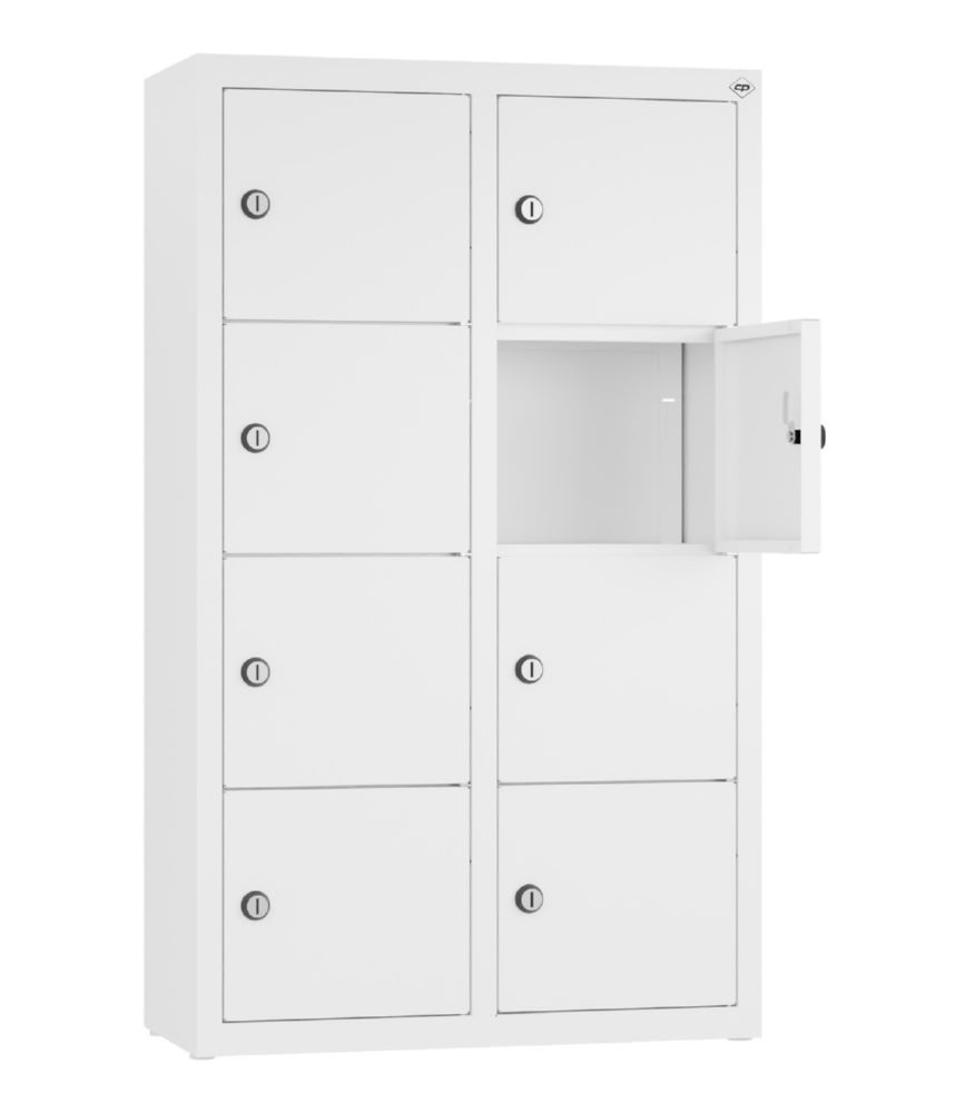 Produktbild C+P Kleingefachschrank Serie 8170 mit 8 Fächer verkehrsweiß 460 x 200 x 770 mm bild 2