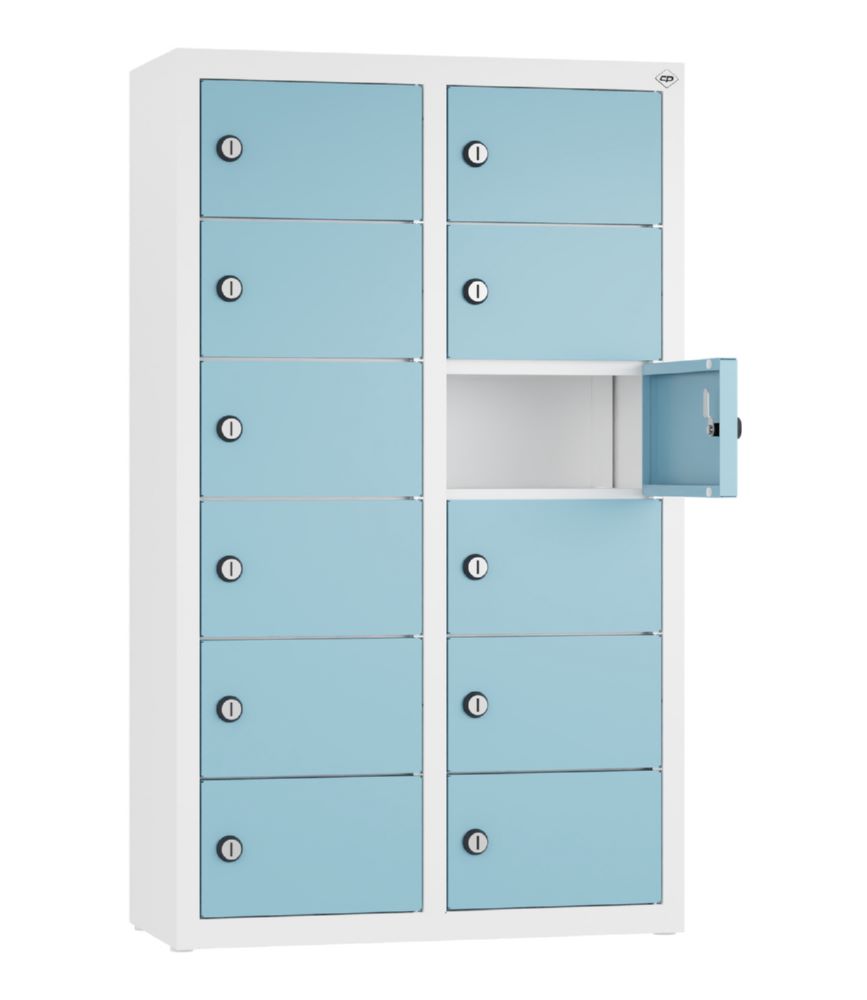 Produktbild C+P Kleingefachschrank 12 Fächer in horizontblau 460 x 200 x 770 mm bild 2