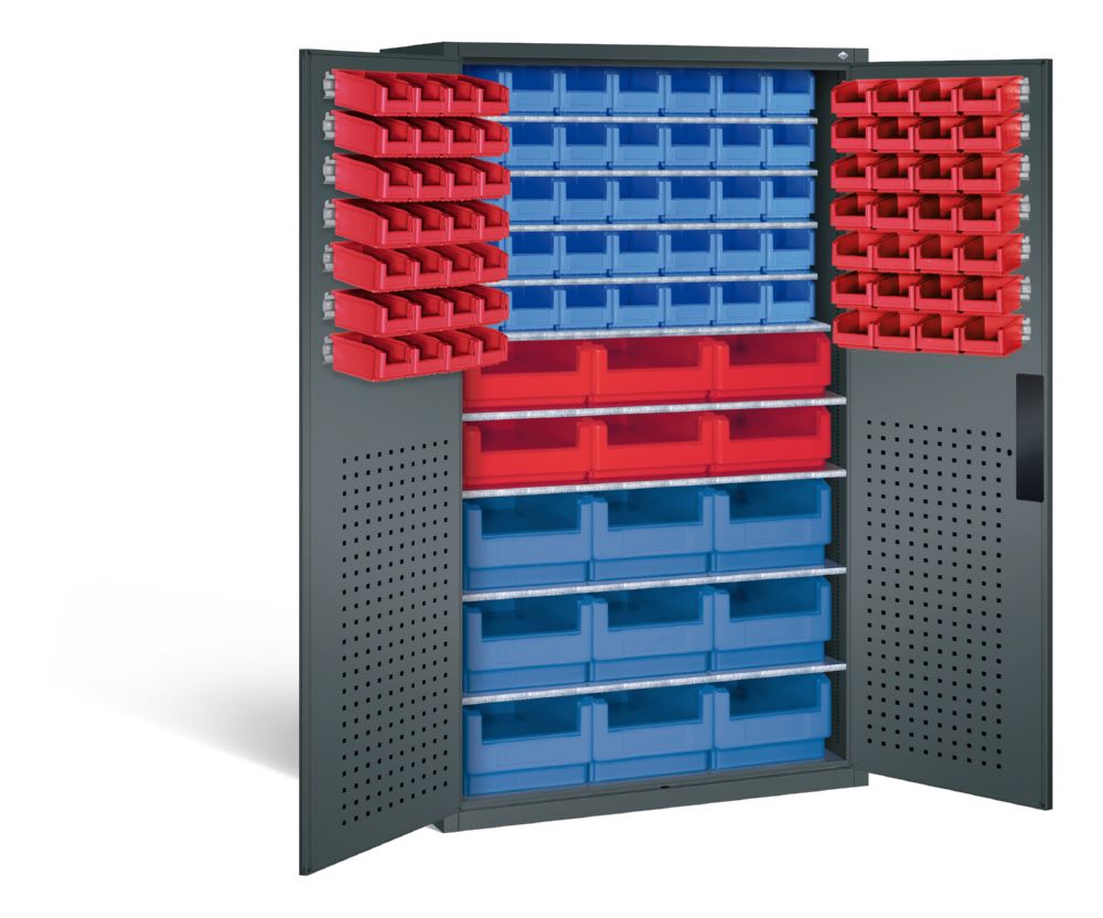 Produktbild C+P Magazinschrank 106 Sichtlagerkästen H 1950 mm in anthrazit bild 2