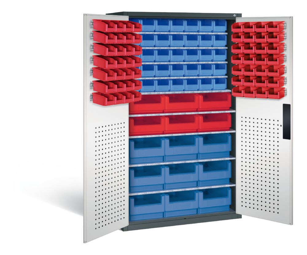 Produktbild C+P Magazinschrank 106 Sichtlagerkästen H 1950 mm anthrazit lichtgrau bild 2