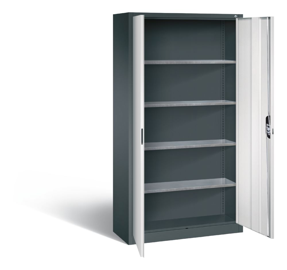 Produktbild C+P Magazinschrank 4 Fachböden dunkelgrau hellgrau 1000 x 420 x 1980 mm bild 2