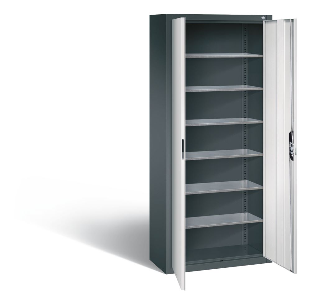 Produktbild C+P Magazinschrank mit 6 Böden anthrazit grau 700 x 300 x 1690 mm bild 2
