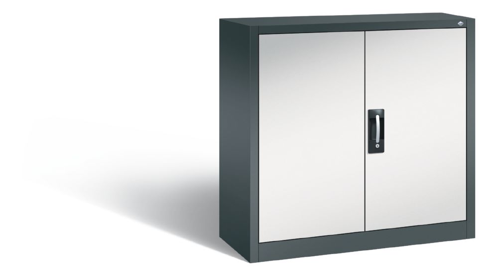 Produktbild C+P Magazinschrank 24Lagerkästen 2 Stahltüren lichtgrau 1000 x 420 x 1000 mm