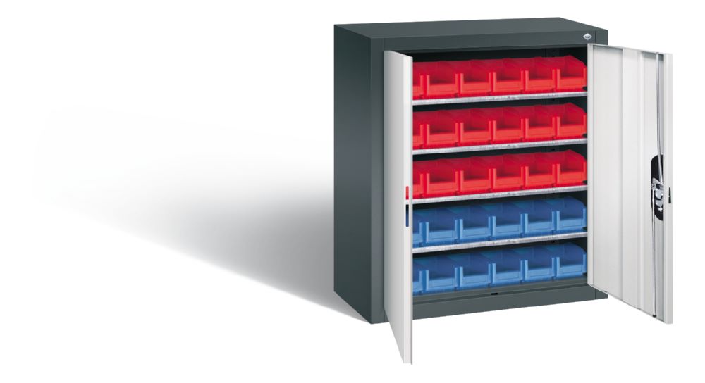 Produktbild C+P Magazinschrank mit 30 Kästen hellgrau dunkelgrau 700 x 300 x 830 mm bild 2