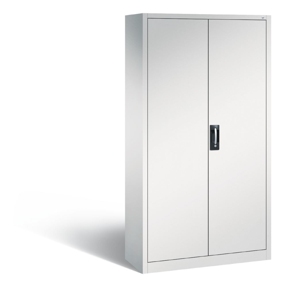 Produktbild C+P Großer Magazinschrank mit 40 Sichtlagerkästen lichtgrau 1000 x 420 x 1980 mm