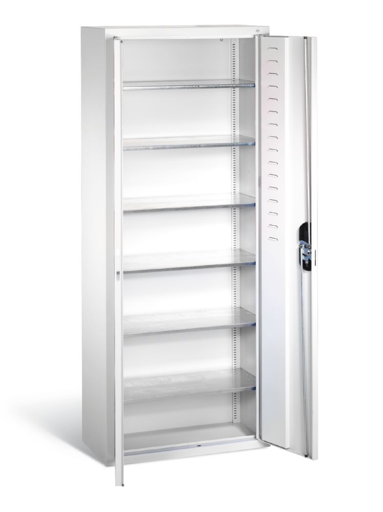 Produktbild C+P Magazinschrank mit Fächer und Schloss in lichtgrau 700 x 300 x 1690 mm bild 2