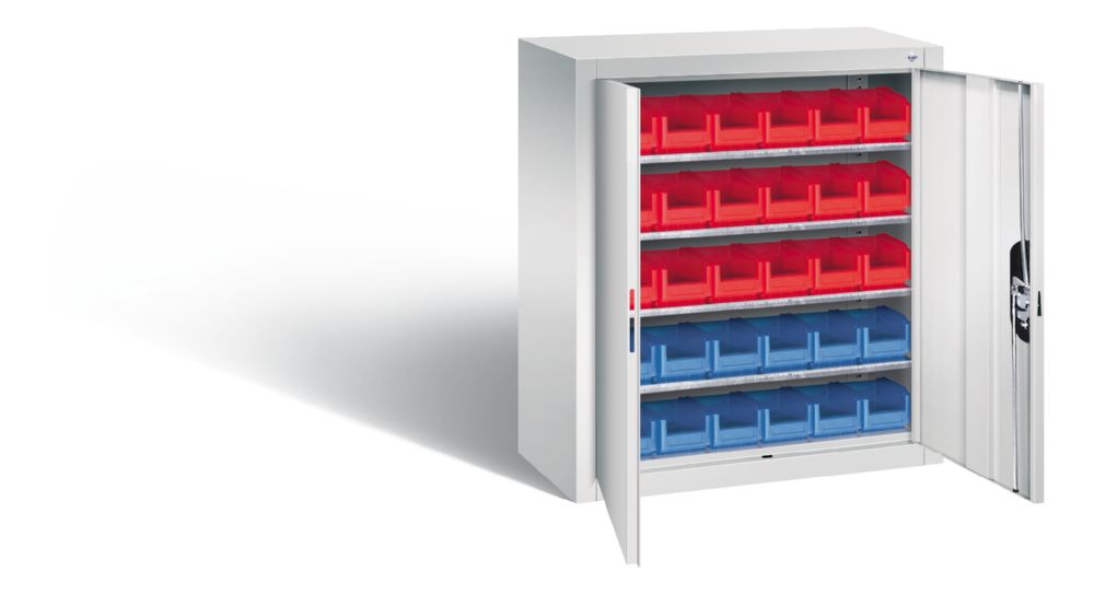 Produktbild C+P Magazinschrank mit Kästen lichtgrau 700 x 300 x 830 mm bild 2