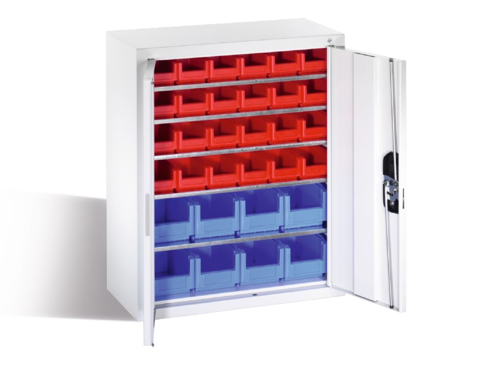 Produktbild C+P Magazinschrank mit 32 Lagerkästen lichtgrau 700 x 300 x 830 mm bild 2