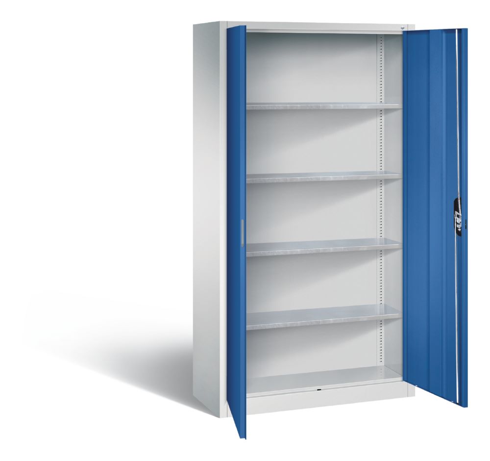 Produktbild C+P Magazinschrank mit 4 Fachböden aus Stahl enzianblau 1000 x 420 x 1980 mm bild 2