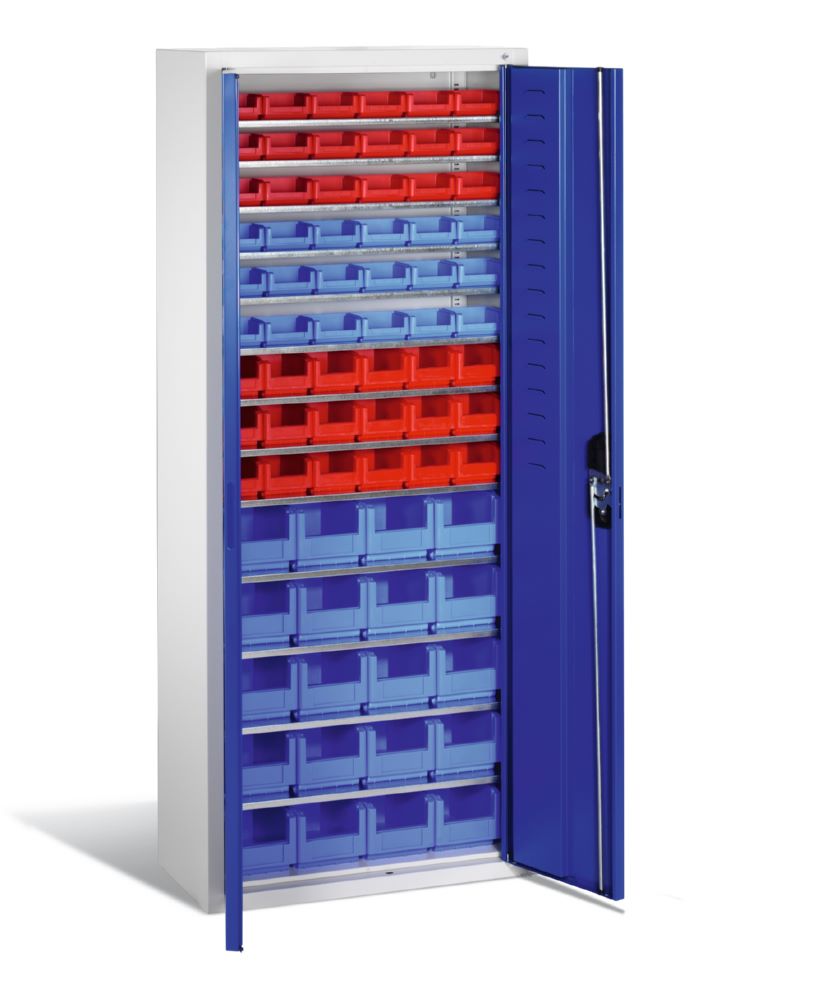 Produktbild C+P Magazinschrank Serie 13 aus Stahl in enzianblau 700 x 300 x 1690 mm bild 2