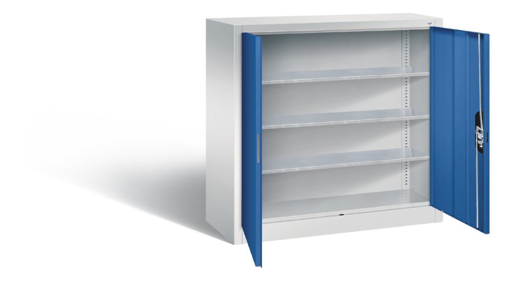 Produktbild C+P Magazinschrank mit Ergo Lock lichtgrau enzianblau 1000 x 420 x 1000 mm bild 2