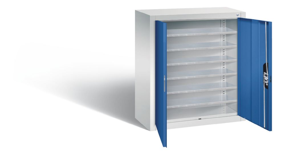 Produktbild C+P Magazinschrank Türen in enzianblau 700 x 300 x 830 mm bild 2