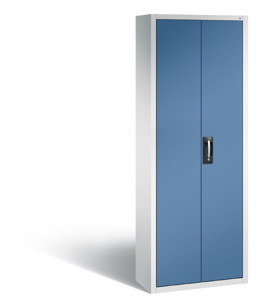 Produktbild C+P Magazinschrank mit 48 Lagerkästen in fernblau 700 x 300 x 1980 mm