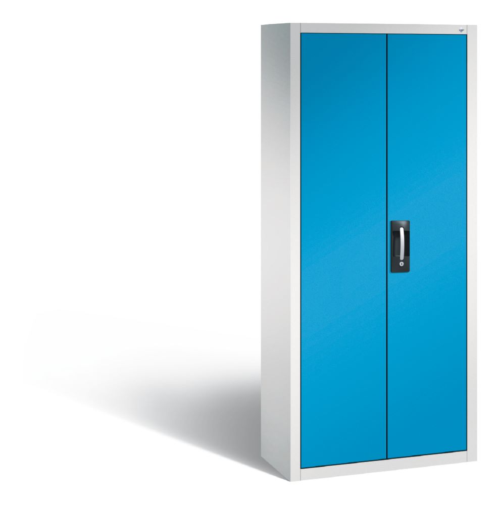Produktbild C+P Magazinschrank 138 Lagerkästen Stahltüren in lichtblau 700 x 300 x 1690 mm