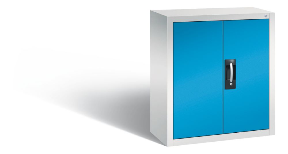 Produktbild C+P Magazinschrank mit 32 Lagerkästen 2 Türen in lichtblau 700 x 300 x 830 mm