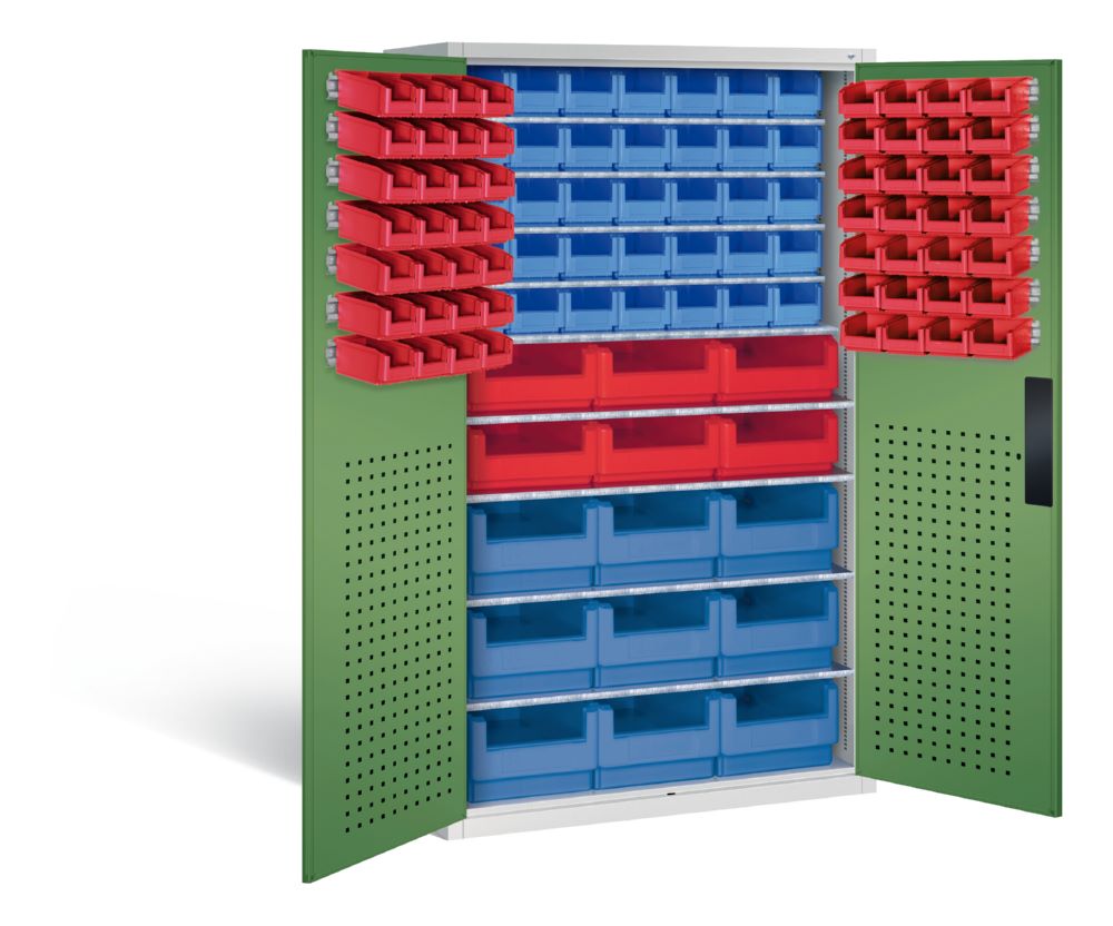 Produktbild C+P Magazinschrank 106 Sichtlagerkästeng H 1950 mm lichtgrau resedagrün bild 2