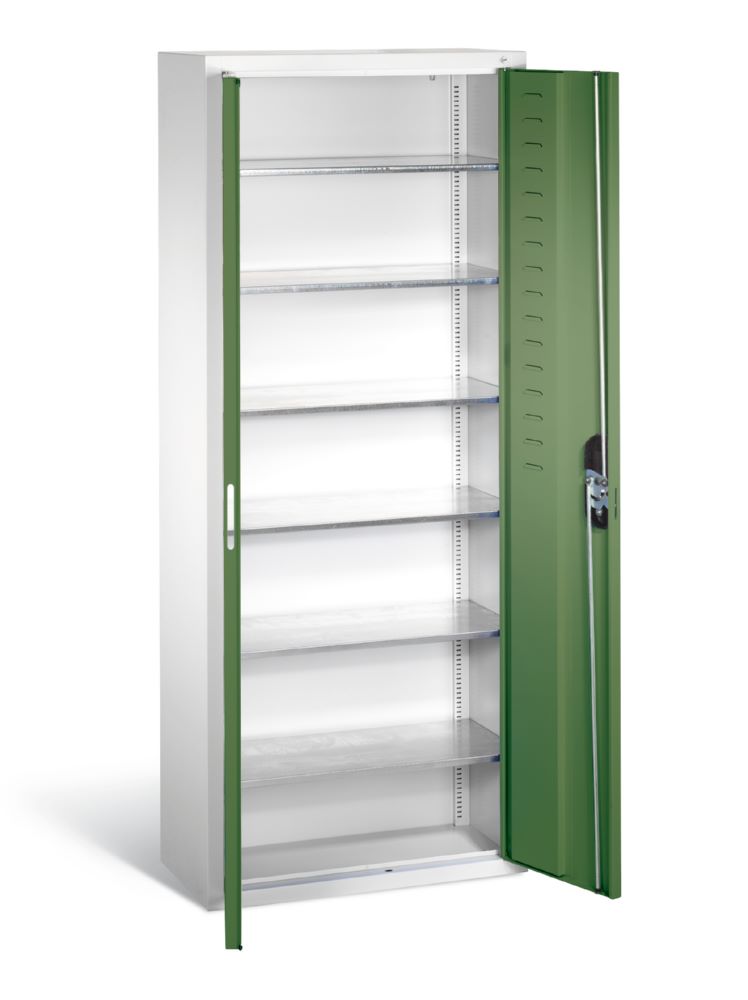 Produktbild C+P Magazinschrank mit 6 Einlegeböden resedagrün 700 x 300 x 1690 mm bild 2