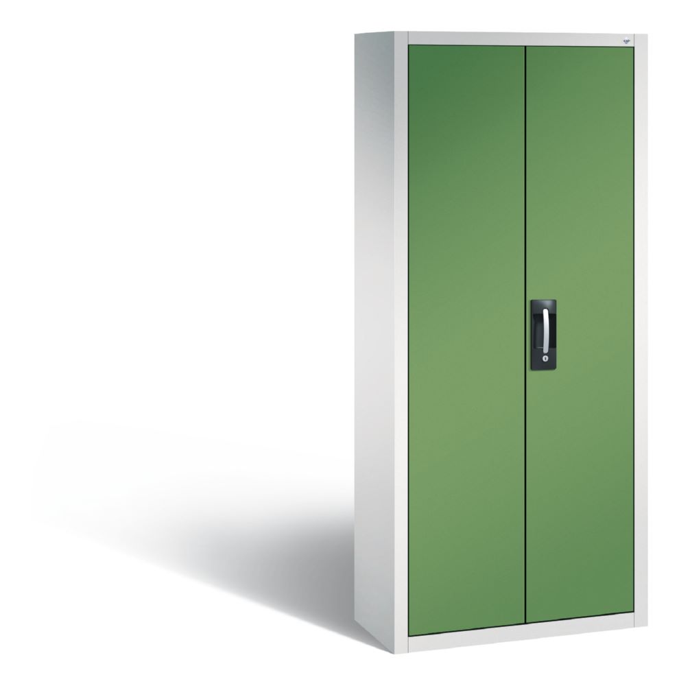 Produktbild C+P Magazinschrank Serie 13 aus Stahl in resedagrün 700 x 300 x 1690 mm