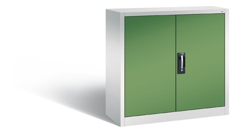 Produktbild C+P Magazinschrank 57 Lagerkästen 2 Türen in resedagrün 1000 x 420 x 1000 mm