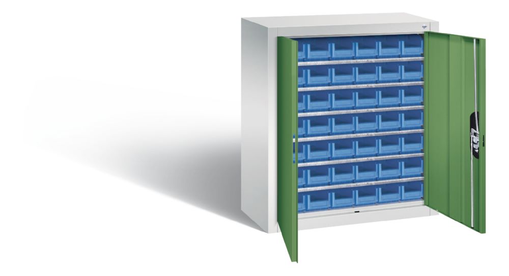 Produktbild C+P Magazinschrank 42 Sichtkästen resedagrün 700 x 300 x 830 mm bild 2