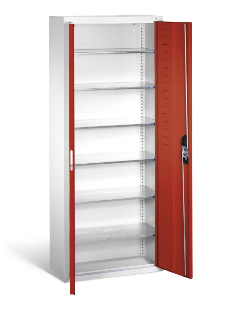 Produktbild C+P Magazinschrank mit 6 Einlegeböden rubinrot 700 x 300 x 1690 mm bild 2