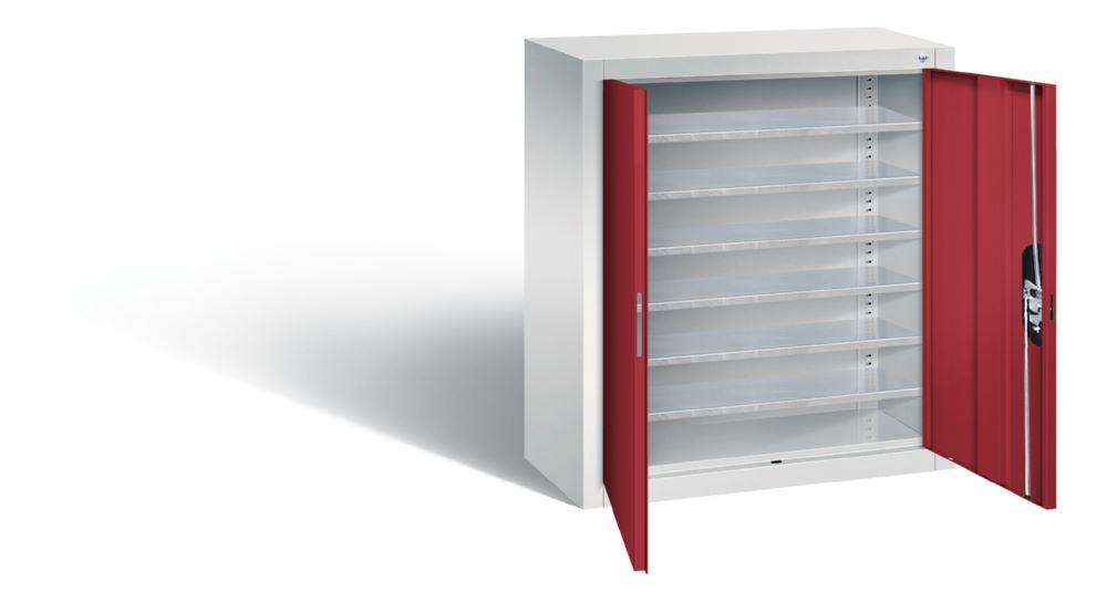 Produktbild C+P Magazinschrank Türen in rubinrot 700 x 300 x 830 mm bild 2